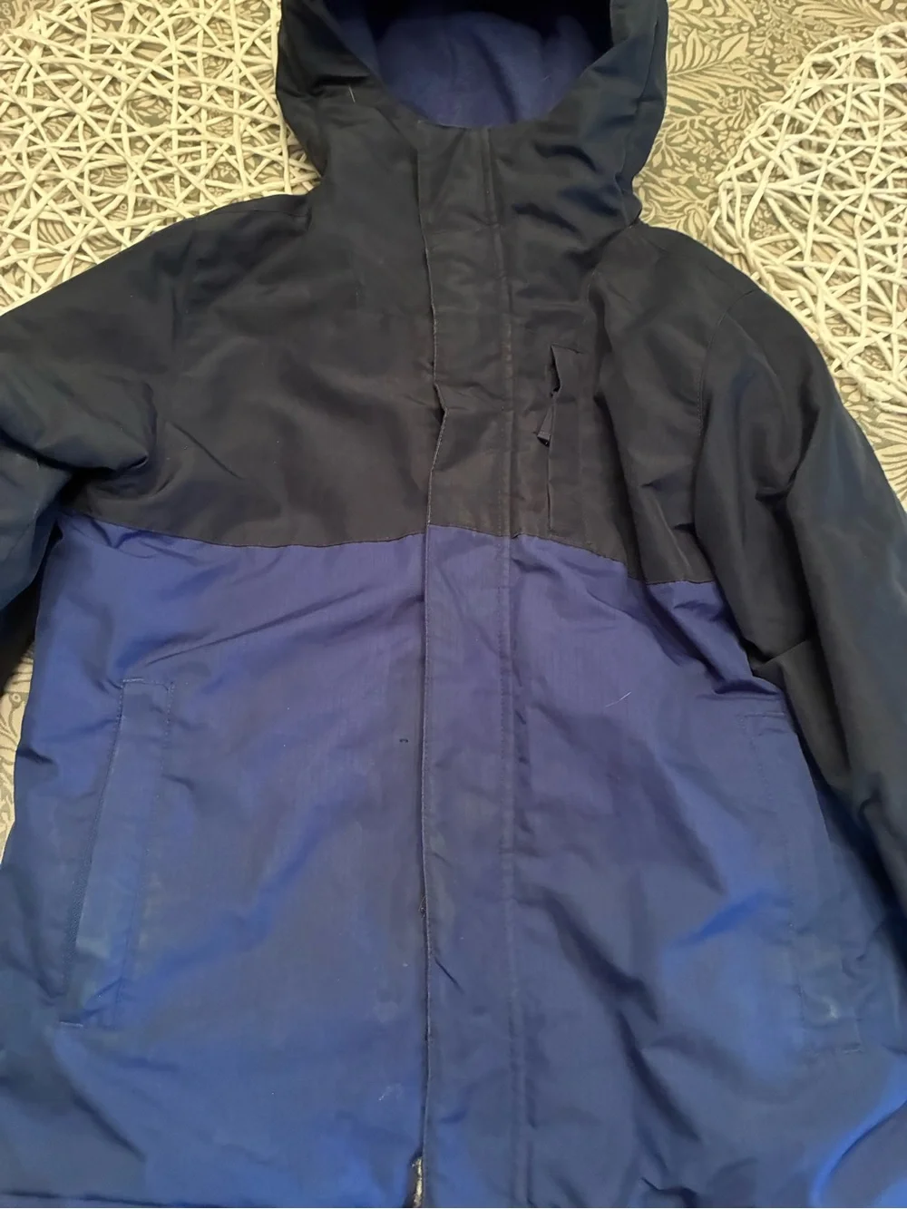 Boy’s Blue and Black Hooded Jacket
